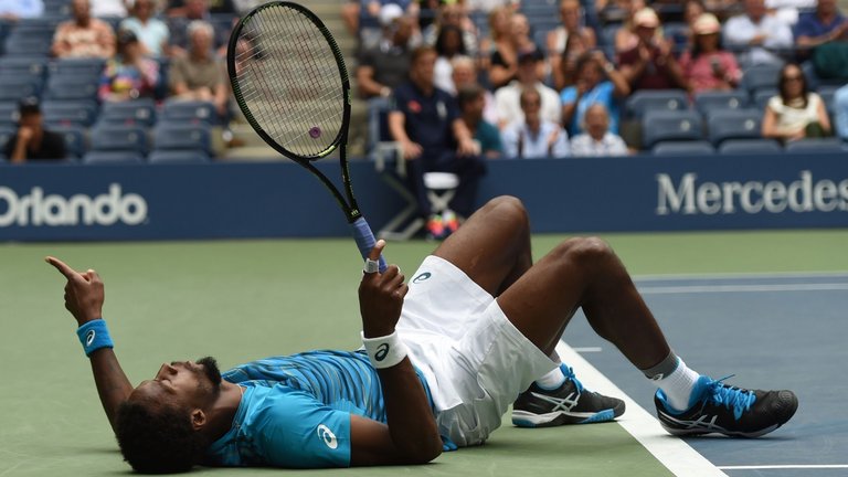 The entertaining Gael Monfils is into the final four