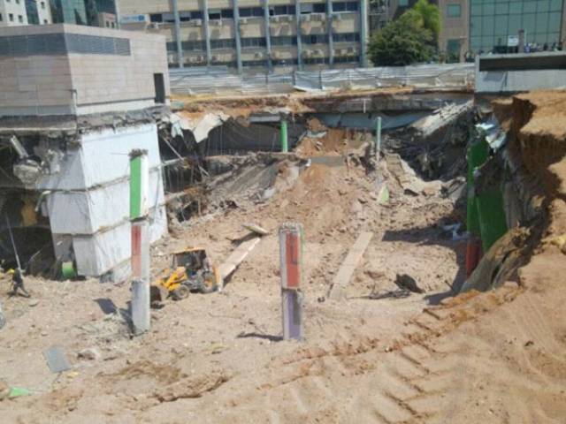 The incident occurred at a construction site where an underground car park collapsed