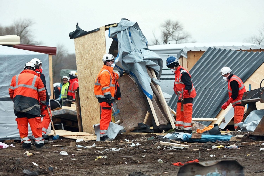 The makeshift homes left standing after the February demolition will be removed in stages Bernard Cazeneuve saidCARL COURT  GETTY IMAGES