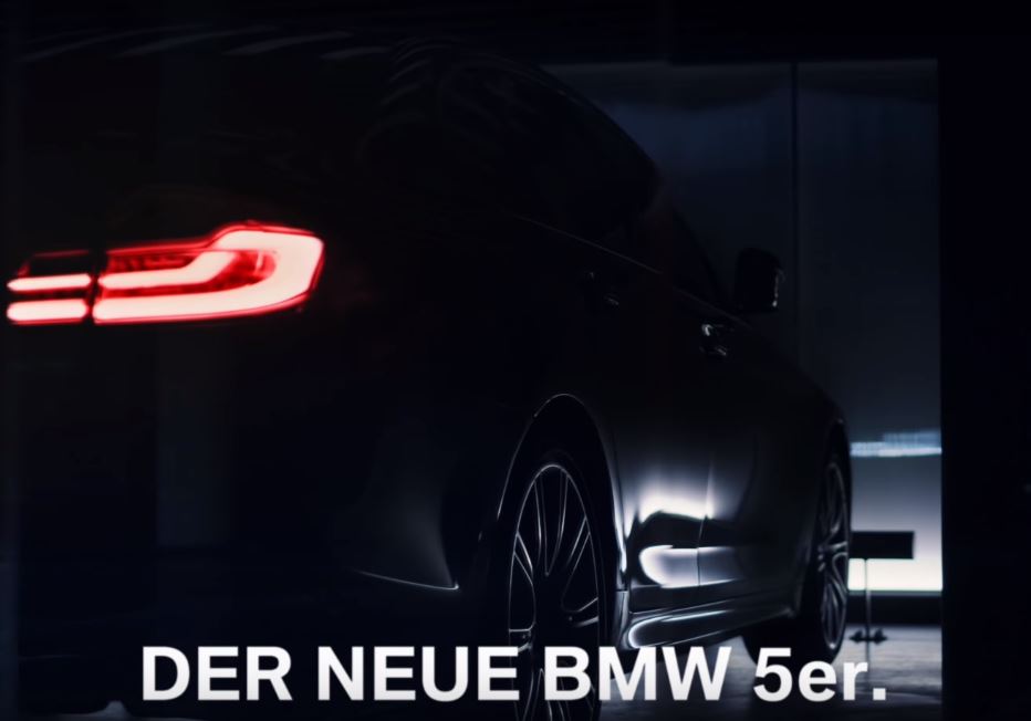 2017 BMW 5 Series teaser released rear