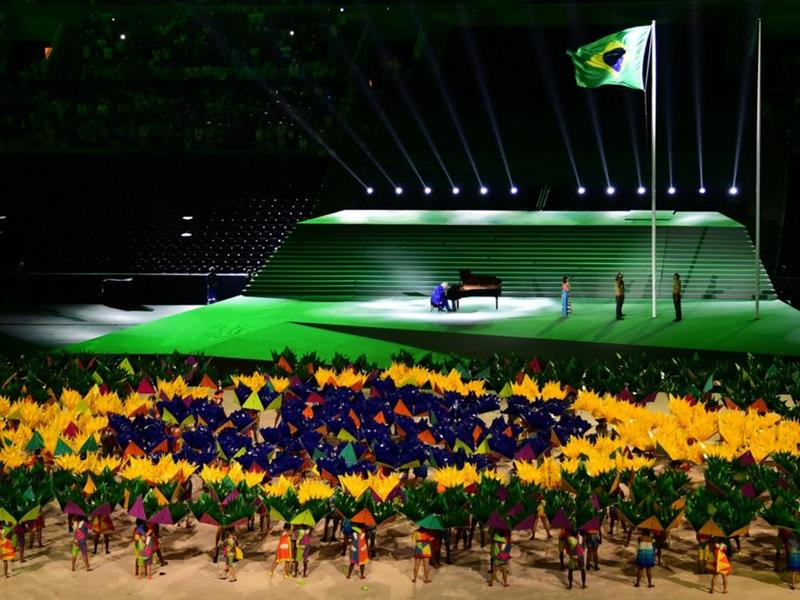 The opening ceremony of the 2016 Paralympic Games at the Maracana stadium in Rio