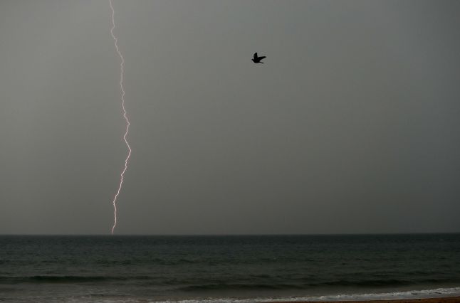 The recordbreaking heatwave ended dramatically with thunder and lightning