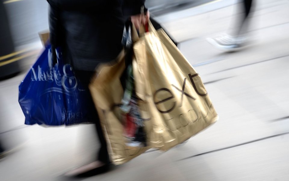 Christmas Shoppers Hunt For Gifts On The High Street