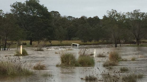 The submerged vehicle in Wallacedale