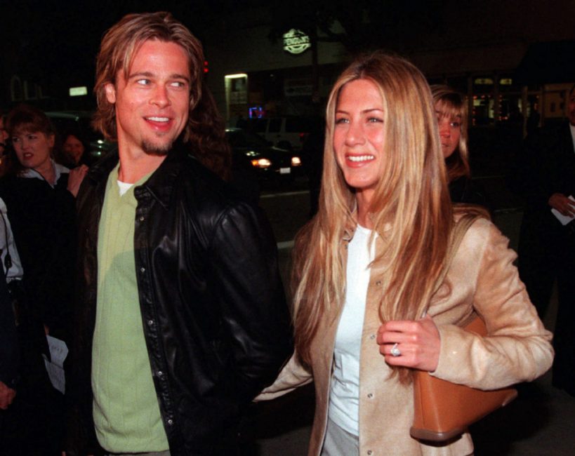 Jennifer Aniston and Brad Pitt wed in 2000 and split in 2005 after Pitt and Angelina Jolie fell in love on the set of'Mr. and Mrs. Smith