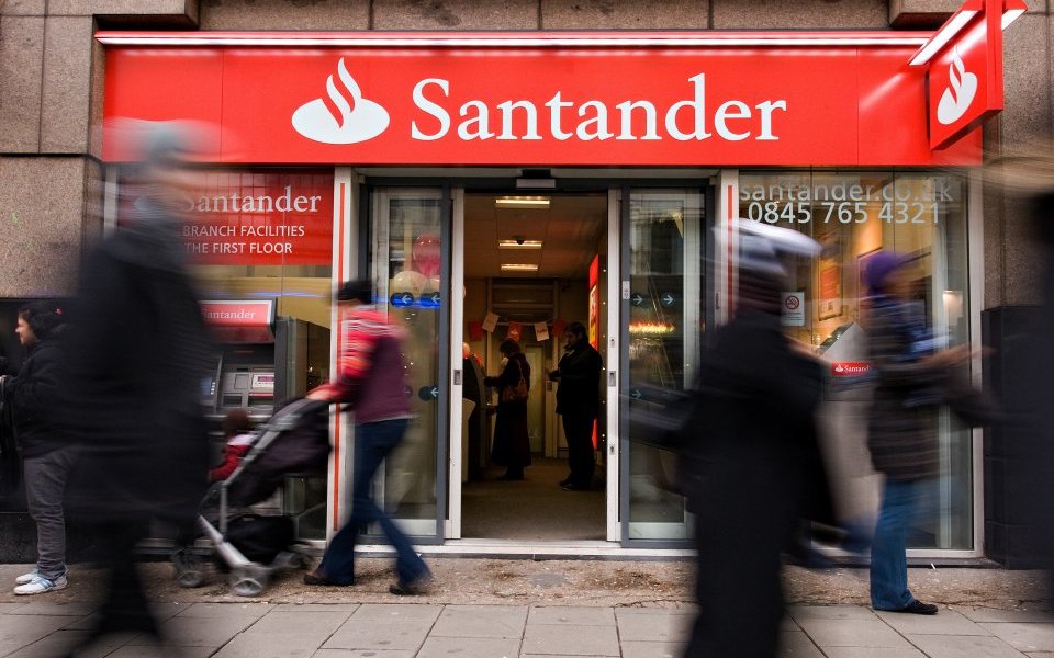 Santander branch on Oxford Street