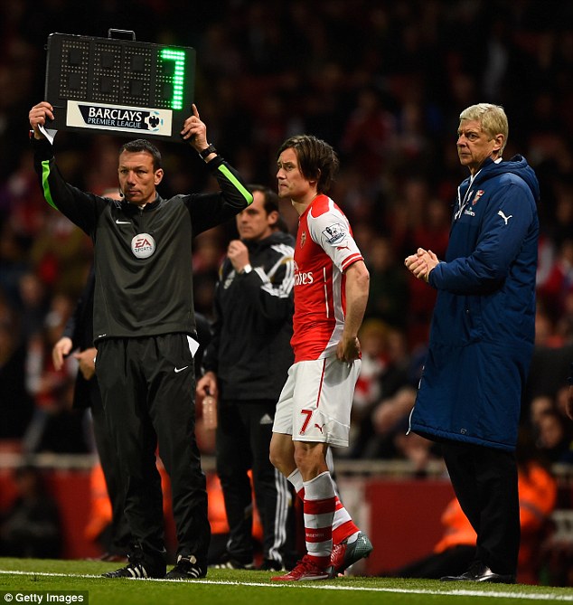 Tomas Rosicky's time at Arsenal was plagued by injury- but he still developed a cult status