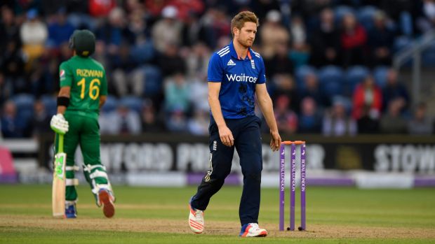 Tough day Liam Dawson had a debut to forget for England in the fifth ODI