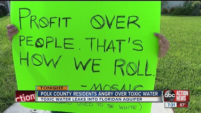 Toxic water leaks into Aquifer.                      WFTS