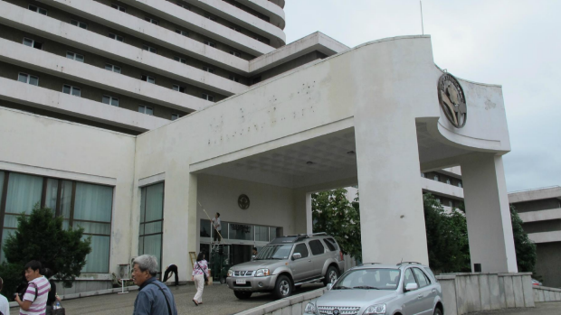 Ryanggang Hotel in Pyongyang is described as a'first-class hotel