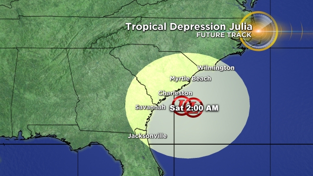 Tropical Depression Julia on 9/15