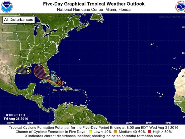 Tropical Disturbance Edges Closer to Florida Gaston Weakens for Now