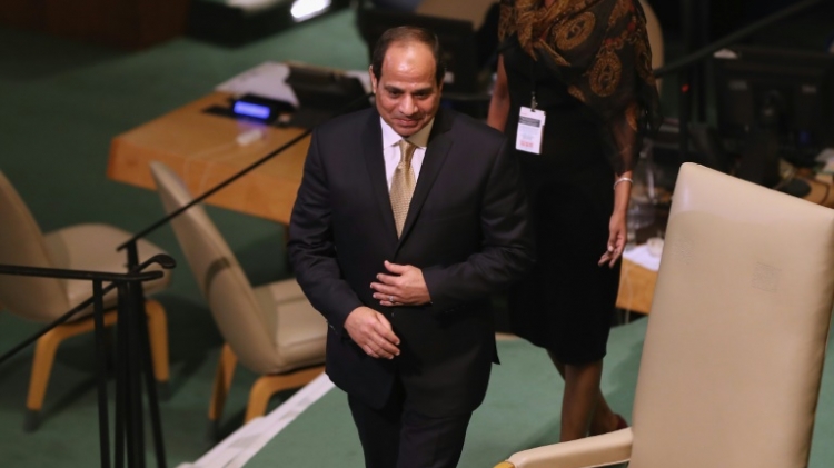 Egyptian President Abdel Fattah al Sisi said the Israeli Palestinian conflict was at'the core of regional instability and called for a settlement