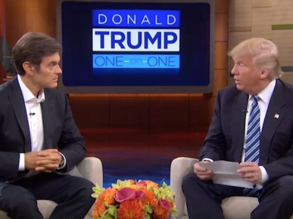 Watch Donald Trump Surprises Dr. Oz with Physical Exam Results