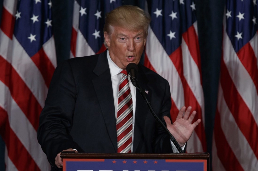 Republican presidential candidate Donald Trump speaks about national security Wednesday Sept. 7 2016 at the Union League in Philadelphia