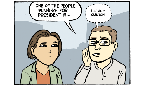 Cartoon by Matt Bors- Don't say'Hillary Clinton