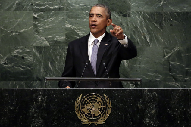 President Barack Obama addresses the 70th session of the United Nations General Assembly. In one of his last major