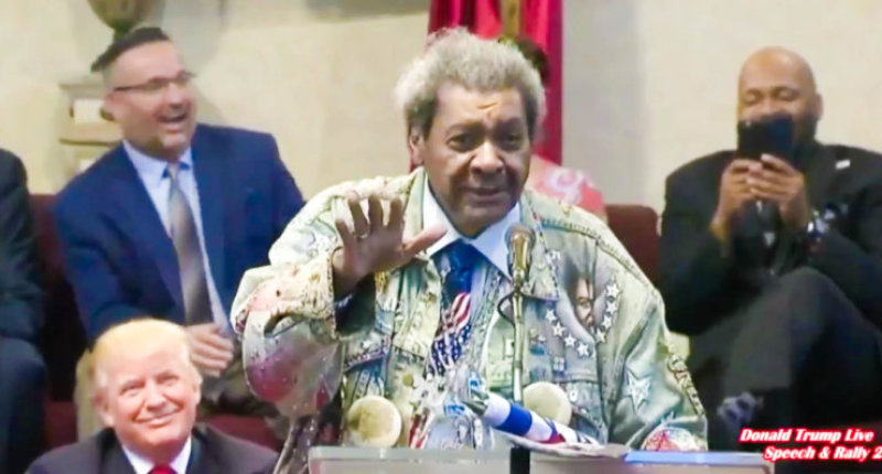 Don King introduces Donald Trump in Cleveland