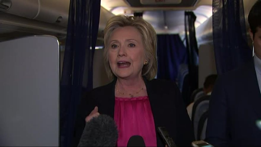 Clinton: Trump not airing tax returns because he has 'something to hide'