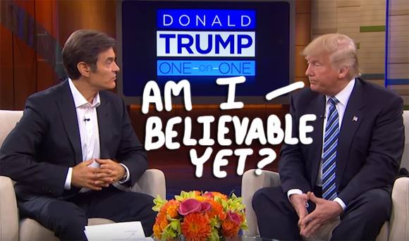 Trump to Discuss Positive Thinking on 'Dr. Oz,' Aides Say