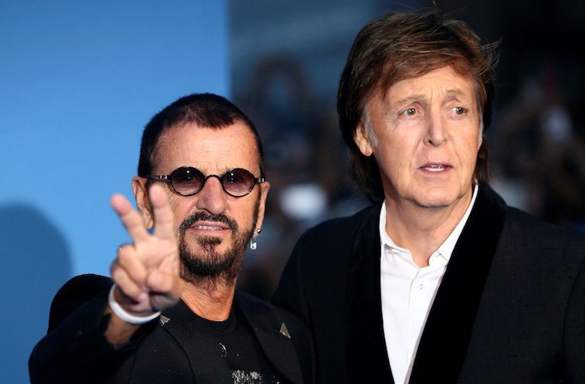 Former Beatles Ringo Starr and Paul Mc Cartney attend the world premiere of ‘The Beatles Eight Days a Week — The Touring Years’ in Lond