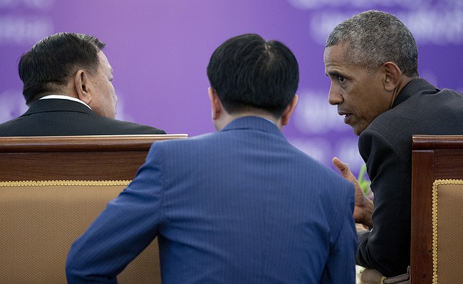 The Latest: Obama aims to heal war wounds in Laos