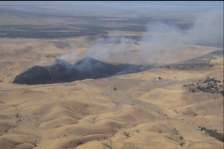 Military Plane Crashes in Sutter County, California