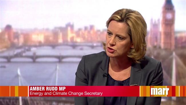 UK Home Secretary Amber Rudd on the BBC's Andrew Marr show