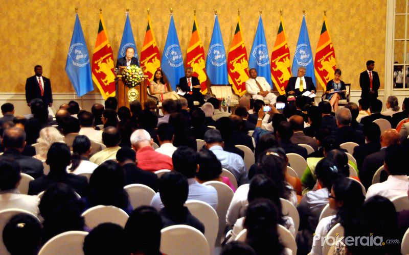 SRI LANKA-COLOMBO-BAN KI-MOON-SPEECH