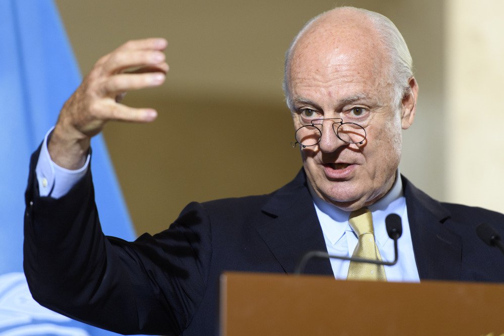 Staffan de Mistura United Nations special envoy for Syria said Thursday that there