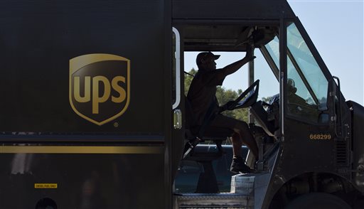 United Parcel Service truck driver enters a company warehouse in Birmingham Ala. UPS reports quarterly financial results before the market opens on Tuesday Oct. 27 2015