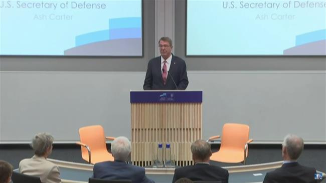 US Defense Secretary Ashton Carter speaks at Oxford University in England on Wednesday