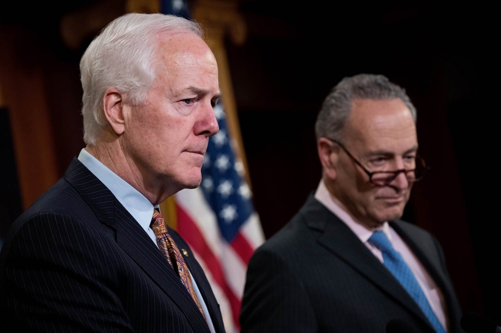 Image Sen. John Cornyn and Sen. Chuck Schumer