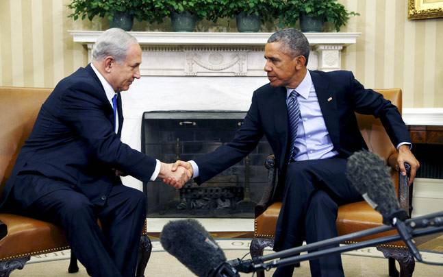 Barack Obama and Benjamin Netanyahu