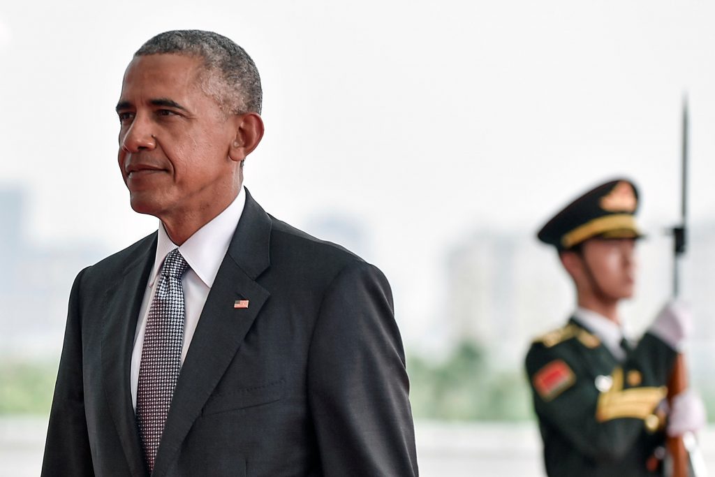 U.S. President Barack Obama arrives at the Hangzhou Exhibition Center to participate to G20 Summit in Hangzhou Zhejiang province China