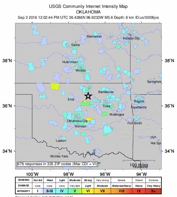 9-3 quake intensity