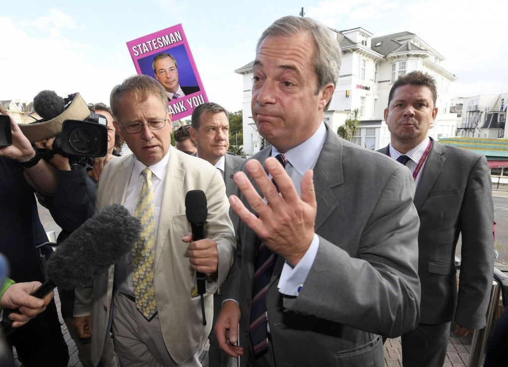 UK's Nigel Farage raises eyebrows as he bows out with naked swim