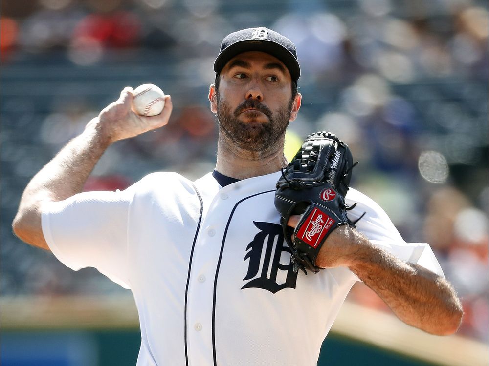 Detroit Tigers pitcher Justin Verlander throws against the Baltimore Orioles in the first inning of a baseball game in Detroit on Sept. 11 2016