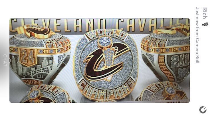 Take a look at the Cavaliers' championship rings