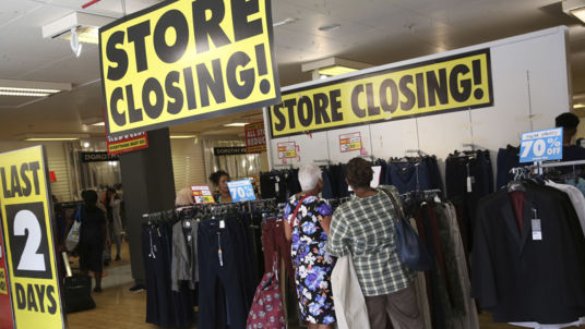 A BHS store closing down August 2016