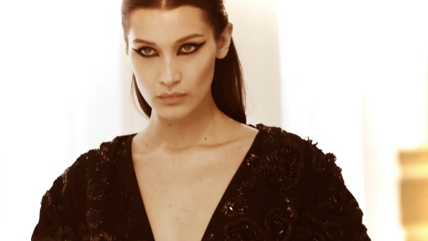 Thanks to impossibly high platform heels Bella Hadid landed on all fours during NYFW