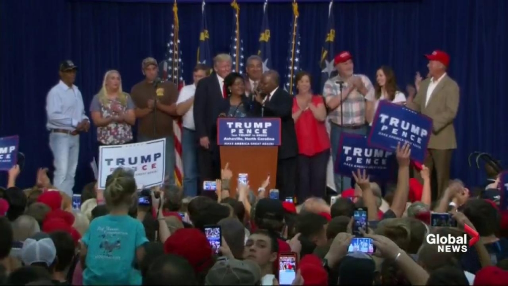 WATCH Trump brings ‘deplorable’ supporters on stage during rally