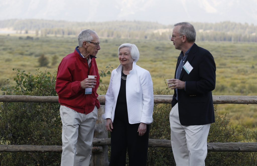 Caution before Yellen's Jackson Hole speech crimps risk appetites