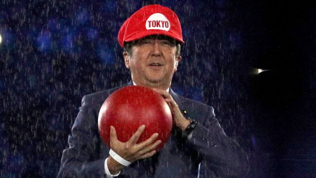 Watch The Prime Minister of Japan turns into Mario for the 2020 Tokyo Olympics