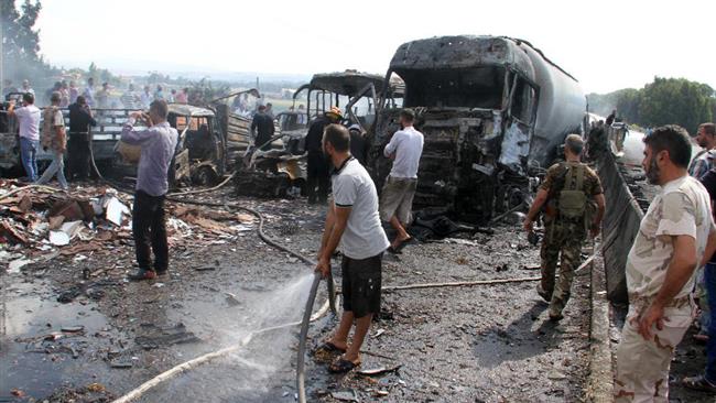 'At least 13 dead' as Syria hit by multiple bomb blasts