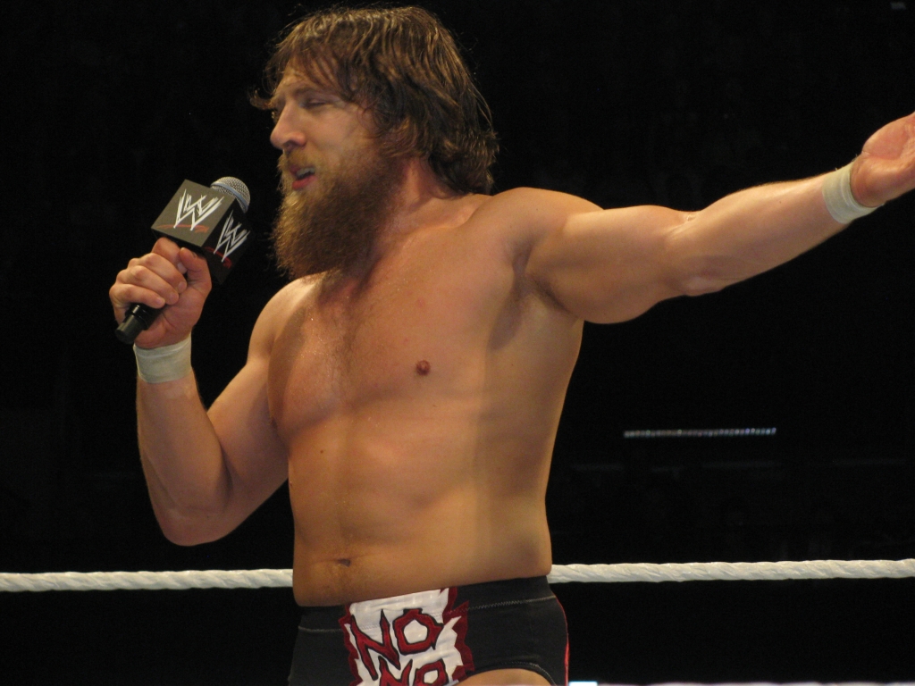 Featured in the image is retired WWE superstar Daniel Bryan