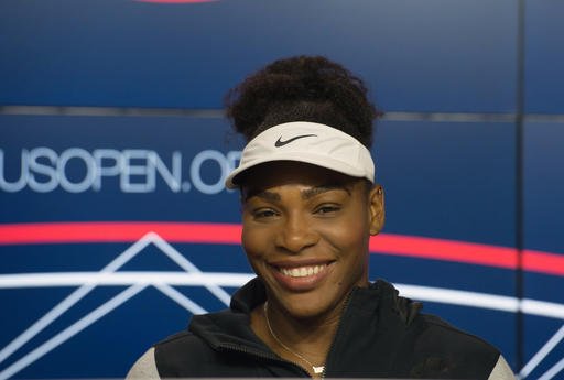 Serena Williams speaks during a media availability for the U.S. Open at the Billie Jean King National Tennis Center Friday Aug. 26 2016 in New York