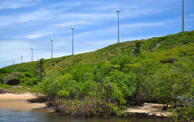 Wind turbines in Brazil. Author josep. License Creative Commons Attribution-ShareAlike 2.0 Generic