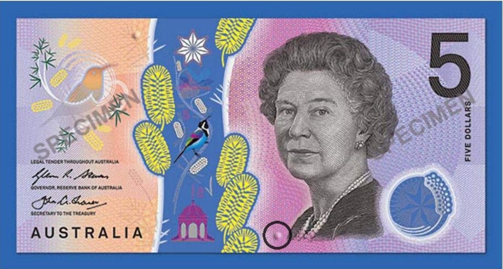 Australia's new five-dollar bill to feature raised 'dots' to help blind