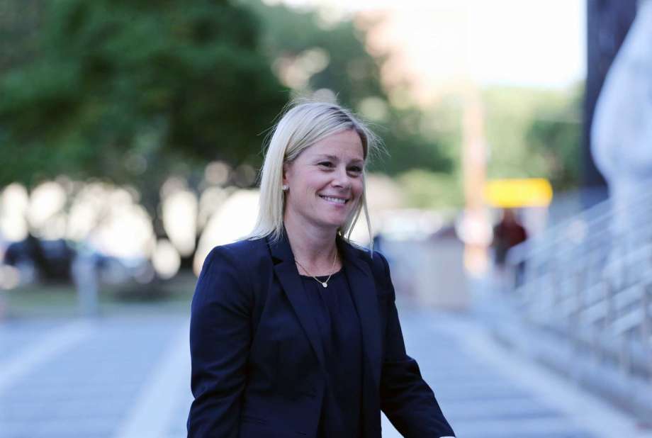 New Jersey Gov. Chris Christie's former Deputy Chief of Staff Bridget Anne Kelly leaves Federal Court after a hearing for jury selection in Newark N.J. Three years after gridlock paralyzed a New Jersey town next